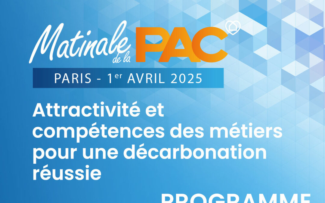 Programme de la Matinale de la PAC – 1er avril 2025